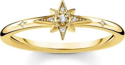 Thomas Sabo TR2317-414-14 Ring für Damen Stern goldfarben 1
