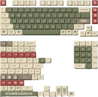 Produktbild von NuPhy Carved Prairie nSA Dye-sub PBT Keycaps - Tastenkappen für Nuphy-Tastatur
