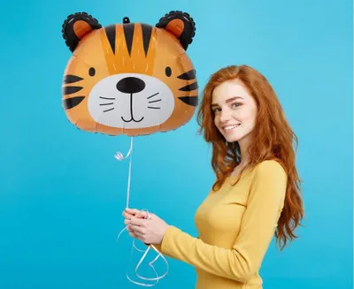 Image de Ballon en plastique Tiger, 41x36 cm