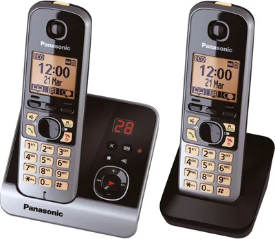 Produktbild von Panasonic Telefon KX-TG6722G, Schnurlos, Farbe: Schwarz