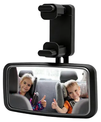 Produktbild von Rücksitzspiegel Baby 360° drehbar mit Hakenclip für alle Kopfstützen