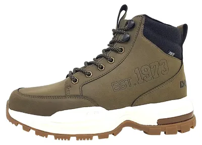 Image de Dockers par Gerli : Bottines à lacets pour hommes, doublure chaude, couleur verte, style décontracté