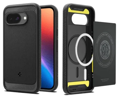 Obrázok produktu pre Spigen Rugged Armor (MagFit), Ochranný obal, Google, Pixel 9a, 16 cm (6.3"), Čierna