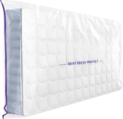 Productafbeelding van PromoHome® Matrasbeschermer 90x200 cm, geschikt om te gebruiken en op te bergen - Duurzame beschermhoes met rits voor matrassen - Waterdicht en
