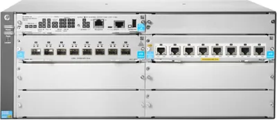 Produktbild von HPE Aruba Networking 5406R 8-port 1/2.5/5/10GBASE-T PoE+ / 8 port SFP+ (No PSU) v3 zl2 Switch, Gigabit Ethernet (10/100/1000), Power over Ethernet (PoE)
