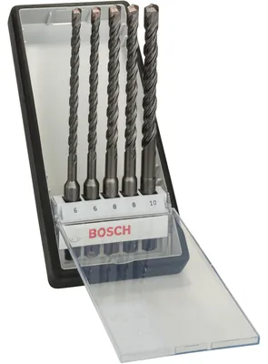 Image de Bosch Jeu de forets pour marteau-perforateur Robust Line SDS plus-5 5 pièces 6 - 10 mm - 2607019928