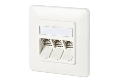 Obrázek produktu pro METZ CONNECT 130B11D31002-E, RJ-45, 6a, Bílá, 80,5 mm, 41 mm, 80,5 mm