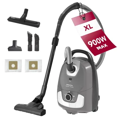 Staubsauger mit Beutel, 900W, 10m Arbeitsbereich, 70dB, für Hartböden & Teppiche