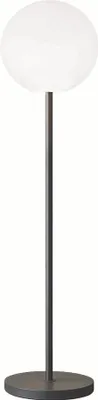 Image de Lampadaire lumineux rechargeable pied métal design scandinave LED blanc chaud/blanc dimmable LUNY TALL H150cm