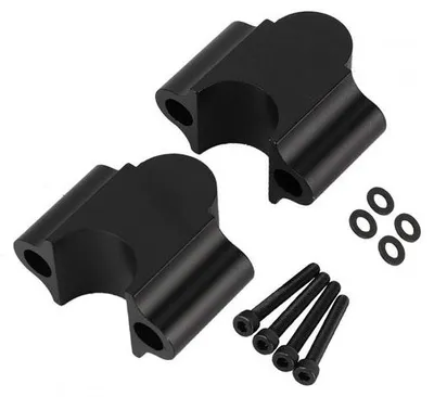 Obrázek produktu pro Prodlužovací adaptér řídítek pro motocykly – pro řídítka 7/8 palce – černý.