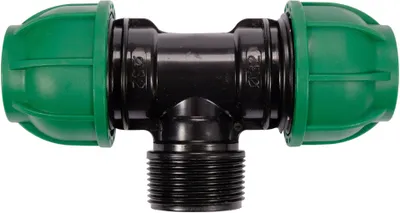 Produktbild von PP-T-Stück Außengewinde 32 mm x 1 1/4" x 32 mm