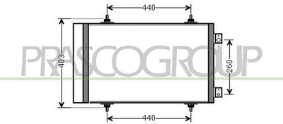 Produktbild von PRASCO CI942C002 Kondensator Klimaanlage Klimakondensator passend für PEUGEOT 807 MPV +Trockner