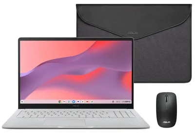 Image de Ordinateur portable Chromebook CX1505CTA, écran Full HD, 4 Go de RAM, 128 Go de stockage, système d'exploitation ChromeOS, clavier et souris QWERTY inclus. Offre spéciale : 3 mois d'abonnement AI Pro (4 Go de RAM, 128 Go eMMC, processeur Intel N50, système d'exploitation Chrome OS)