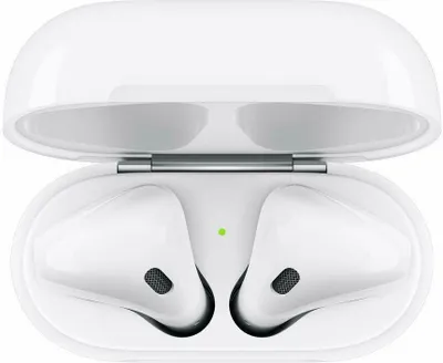 Produktbild von Apple AirPods 2. Generation MV7N2ZM/A mit Ladecase Bluetooth Weiß Kopfhörer mit Ladecase