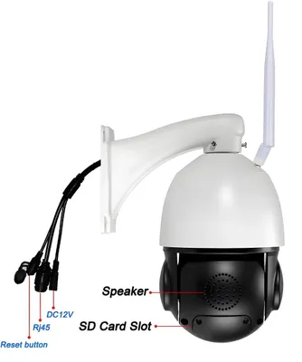 Zdjęcie produktu dla Kamera monitoringu zewnętrzna - rozdzielczość 4K 8MP - 54-krotny zoom optyczny - Wi-Fi i tryb nocny