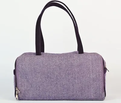 Produktbild von KnitPro Handarbeitstasche - Duffle Bag in 3 unterschiedlichen Farb- und Materialvarianten : Woollen Tweed Fabric KnitPro Material: Woollen Tweed Fabric