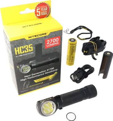 Zdjęcie produktu dla Czołówka turystyczna Nitecore HC35 2700LM czarna