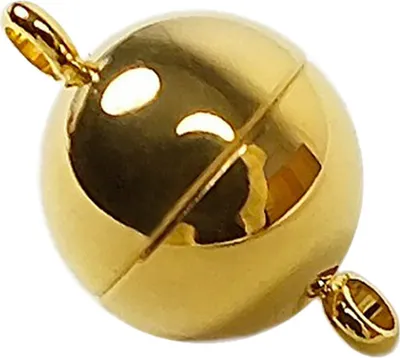 Produktbild von Minott Magnetschließe für Schmuck Edelstahl PVD Gold poliert 22346, Ø Magnet:8 mm