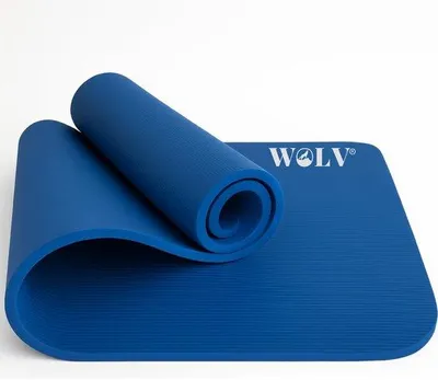 Obrázek produktu pro Yogamat, extra tlustá, protiskluzová fitness podložka z NBR, pohodlná a šetrná ke kloubům, tréninková podložka, rozměry 192 x 63 cm, černá, ideální pro jógu, pilates a domácí cvičení