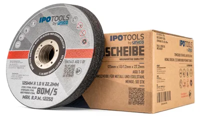 Imagen del producto de Discos de corte, para metal, discos abrasivos, 125 x 1,0 mm, discos flexibles, 50 unidades