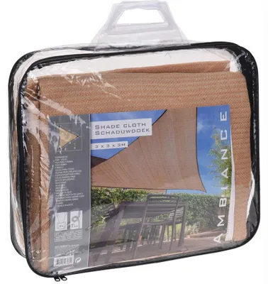 Produktbild von ProGarden Sonnensegel 3x3x3 m Sandfarben Dreieckig