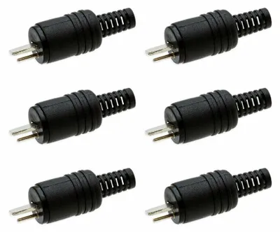 Produktbild von 6X DIN Lautsprecher Stecker Kabelanschluss Knickschutz Schraubbar Boxen Adapter