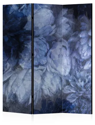 Produktbild von LUMASOUL Paravent doppelseitiger, Paravent Raumteiler Innen, Blumen Motiv, 135x172 cm