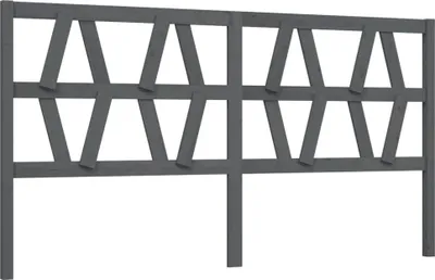 Obrázok produktu pre vidaXL Čelo postele Grey 206x4x100 cm Masívne borovicové drevo