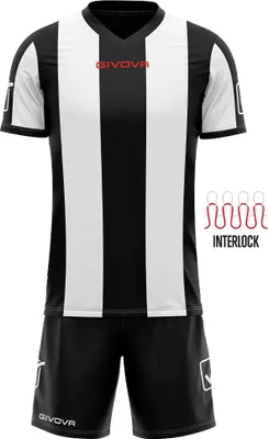 Produktbild von Sport-Set Givova Catalano Schwarz-Weiß Weiß