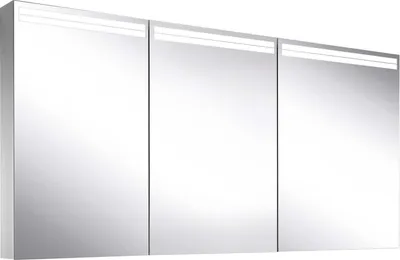 Image de Schneider ARANGA TW Armoire de toilette avec éclairage, 3 portes 50/50/50, 1495x120x700mm, bandeaux lumineux en haut, 160.551.01.50