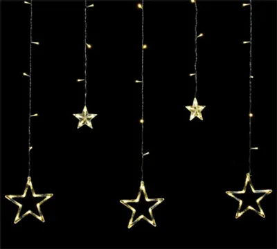 Produktbild von LED Lichterkette Sterne 138 LEDs Weihnachtsdeko