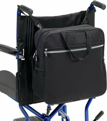 Produktbild von Rollstuhltasche Hinten Rollstuhl Tasche Seitentasche Rollstuhl Rucksack Schwarz