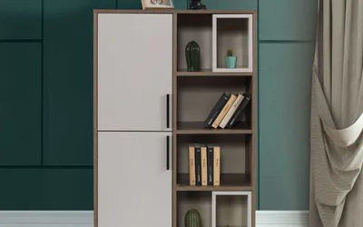 Produktbild von Modernes Weißes Bücherregal Kinderzimmer Möbel Designer Holz Schränke