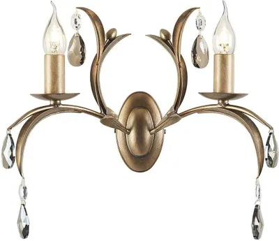 Produktbild von Elstead Lily Wandleuchte E14 2-fach Bronze Patina,  UK
