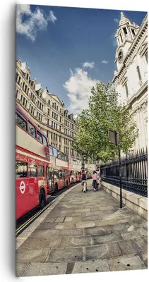 Produktbild von Bild auf Leinwand - Leinwandbild - Architektur London Stadt - 65x120cm - Wand Bild - Wanddeko - Leinwanddruck - Bilder - Kunstdruck - Wanddekoration - Leinwand bilder - Wandkunst - PA65x120-2405