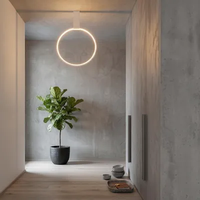 Productafbeelding van Design plafondlamp Garve wit Ø 40cm, AI-gegenereerde afbeelding