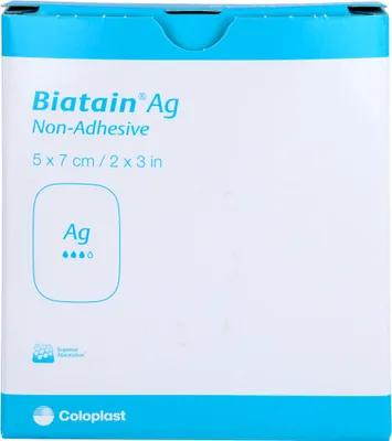 Zdjęcie produktu dla Biatain Ag opatrunek piankowy nieprzylepny 5x7cm, 5 szt. VER