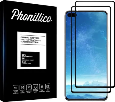 Obrázek produktu pro Tvrzené sklo pro Huawei P40 [2 kusy] Ochranné sklo s černým okrajem Fólie proti poškrábání odolná proti sklu Phonillico®