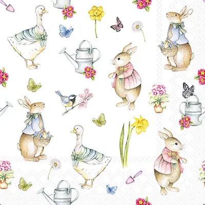 Immagine prodotto di Tovaglioli 25x25 cm - Easter garden