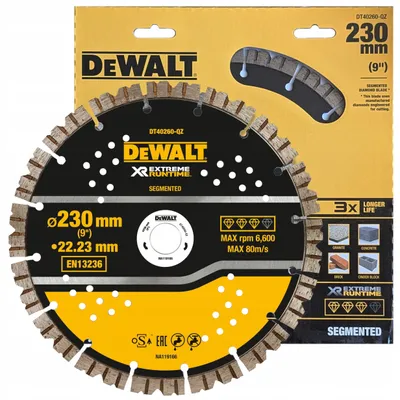 Obrázek produktu pro DeWALT DT40260-QZ, Řezací disk, Jakékoliv značky, Modrá, 272 g, 280 mm, 310 mm