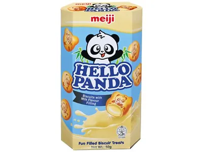 Produktbild von meiji Hello Panda Kekse Milchfüllung 50g