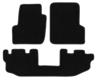 Zdjęcie produktu dla Dywaniki samochodowe welurowe BASIC do: Jeep Wrangler TJ (1996-2006, SUV) czarne, z mocowaniami