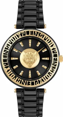 Produktbild von Plein Sport Damen Uhr OPIUM PSCEA0524 Schwarz Edelstahl 38 mm