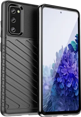 Produktbild von Conie Schutzhülle für Samsung Galaxy S20 FE Tasche Silikon Case Muster Cover Bumper TPU Hülle in Schwarz