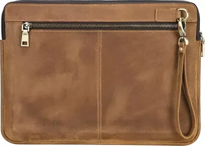 Produktbild von CarryQuest® - Laptoptasche Echtleder 15 Zoll Braun