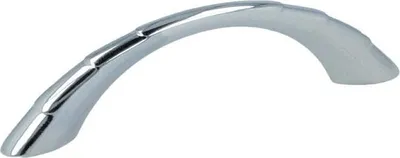 Produktbild von Möbelgriff Schrankgriff aus Metall in diversen Farben - Lochabstand 64 mm Chrom glänzend