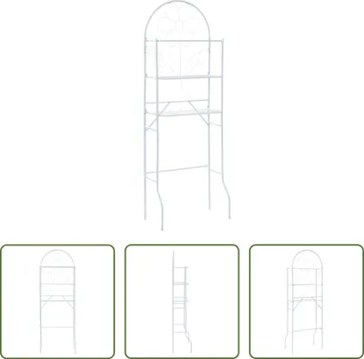 Produktbild von The Living Store Toilettenregal Weiß 60x33x174 cm