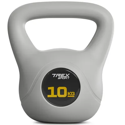 Produktbild von TREX SPORT Kettlebell 10 kg Kugelhantel Schwunghantel TX-010CKB | Kugelgewicht, Fitness & Krafttraining | rutschfester Griff, bodenschonend