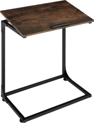 Image de Table d’appoint Ruston 55x35x66,5cm - Bois foncé industriel, rustique