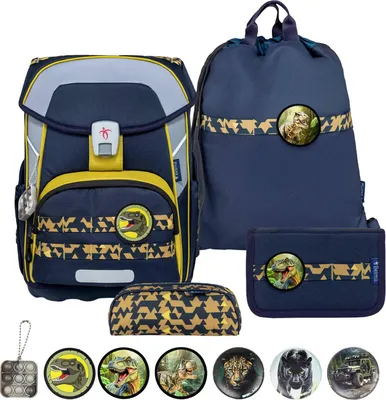 Produktbild von Belmil Schulranzen Set Dinosaurier (Explorer) 1.Klasse Jungen Einschulung Grundschule Maxi Plus 2026
